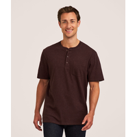Chemise Henley 50&nbsp;lavages de coupe classique à manches courtes pour hommes, Denver Hayes
