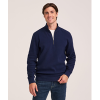 Denver Hayes Men's Textured Quarter Zip Mock Neck Shirt