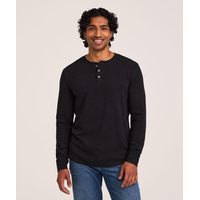 Denver Hayes Men's Ottoman Henley Shirt Front_Flat