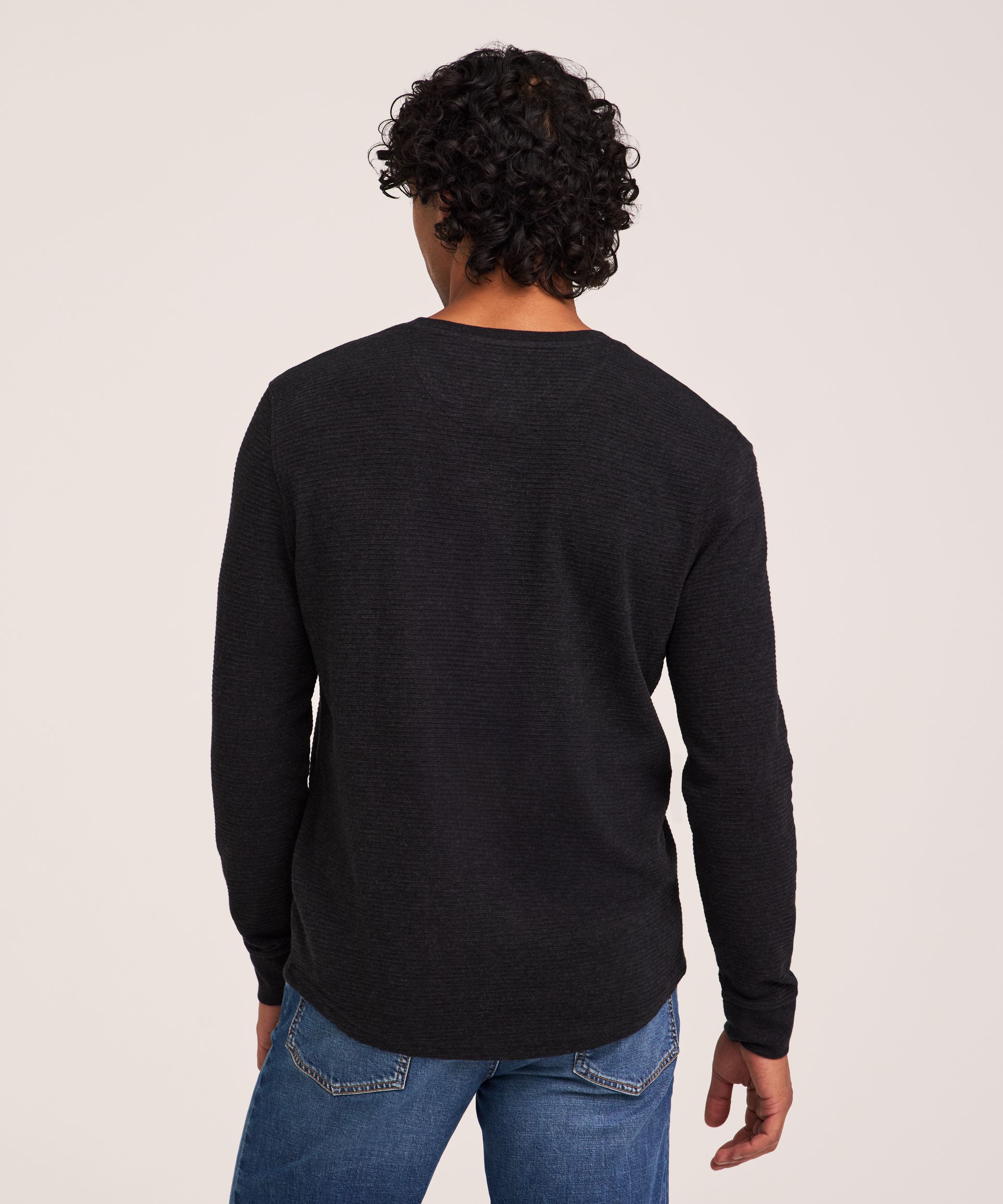 Chemise Henley ottoman pour hommes, Denver Hayes