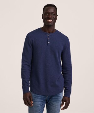 Denver Hayes Men's Ottoman Henley Shirt