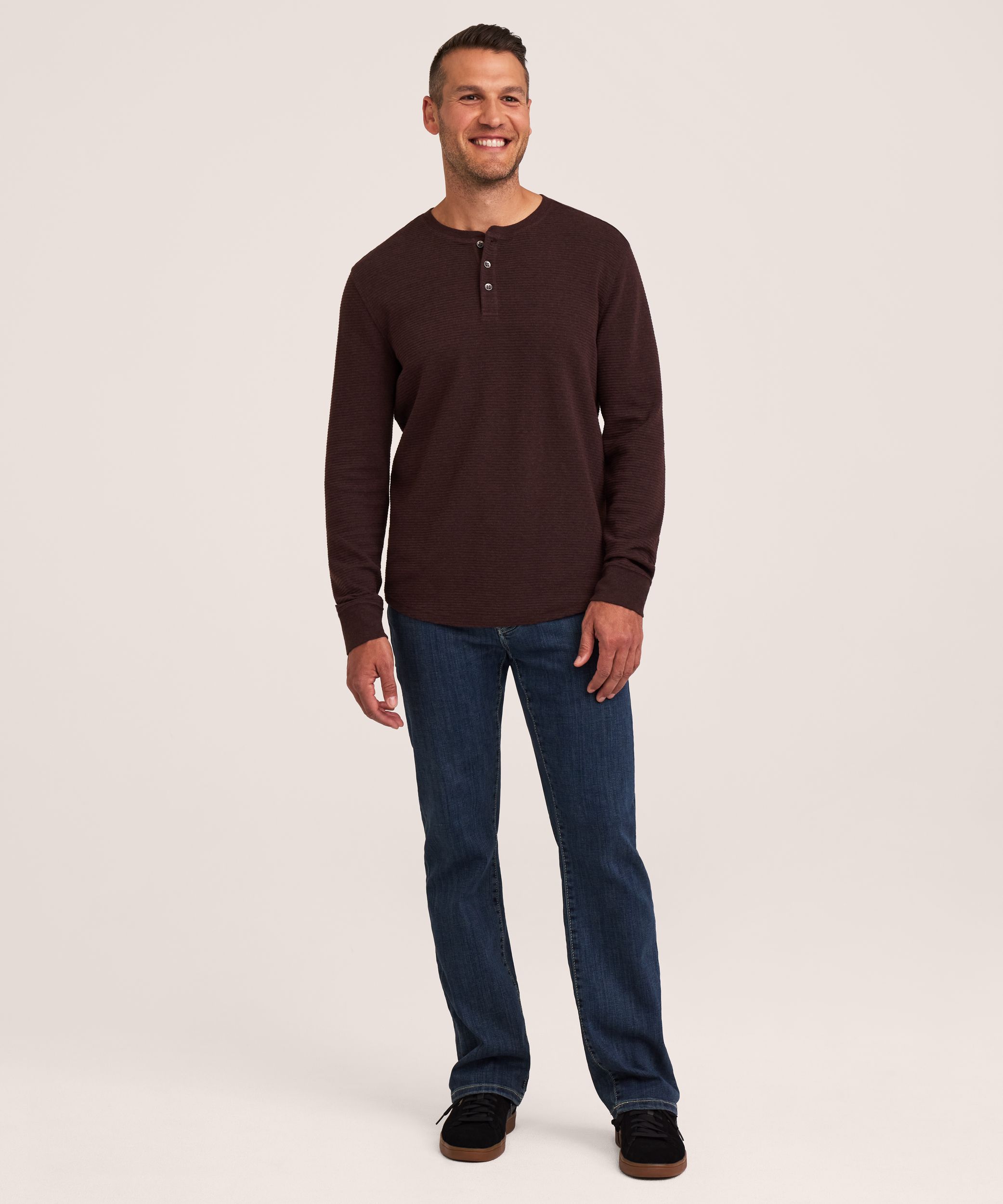Denver Hayes Men's Ottoman Henley Shirt
