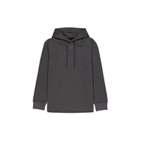 Chandail à capuche isotherme à enfiler en tricot pour hommes, Silver Front_Flat