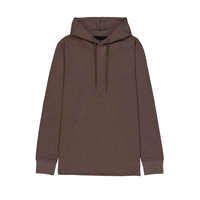 Chandail à capuche isotherme à enfiler en tricot pour hommes, Silver Front_Flat