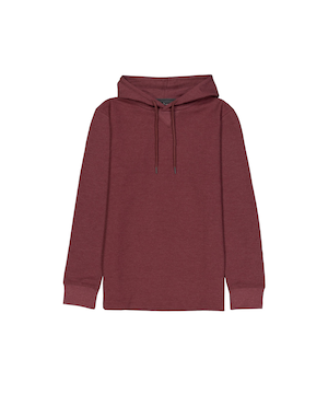 Chandail à capuche isotherme à enfiler en tricot pour hommes, Silver