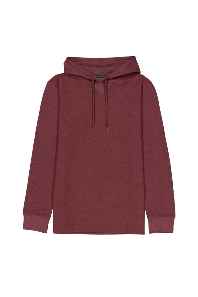 Chandail à capuche isotherme à enfiler en tricot pour hommes, Silver