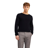 Chandail à col ras du cou en tricot pour hommes, Hill, Jack & Jones Front_Angled_Right