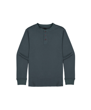 Silver Men's Double Knit Henley Shirt