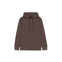 Silver Men's Thermal Knit Popover Hoodie