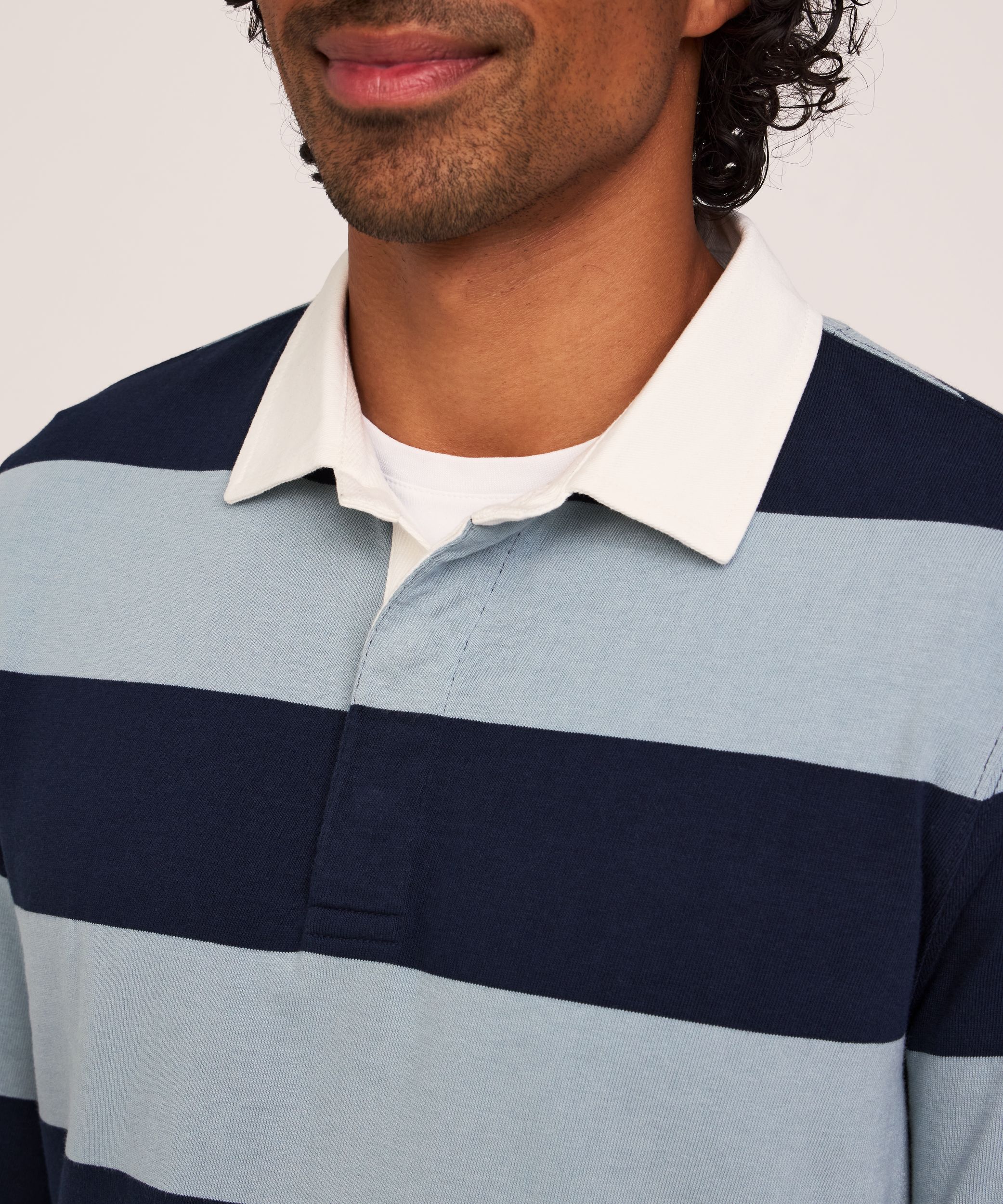 Polo de rugby à manches longues pour hommes, Denver Hayes