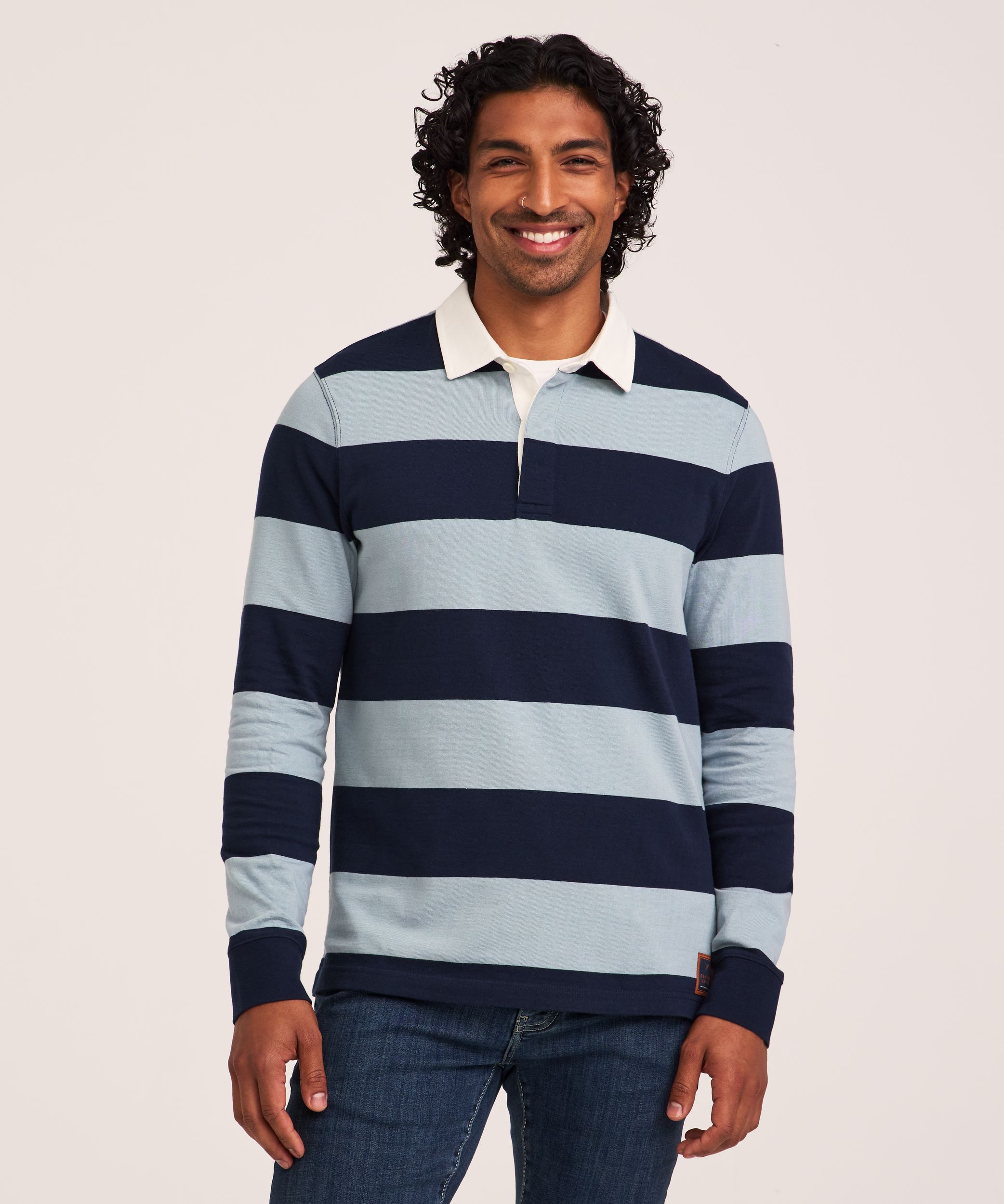 Polo de rugby à manches longues pour hommes, Denver Hayes