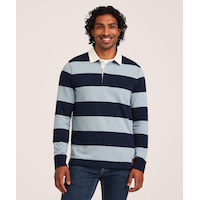 Denver Hayes Men's Long Sleeve Rugby Shirt Front_Flat