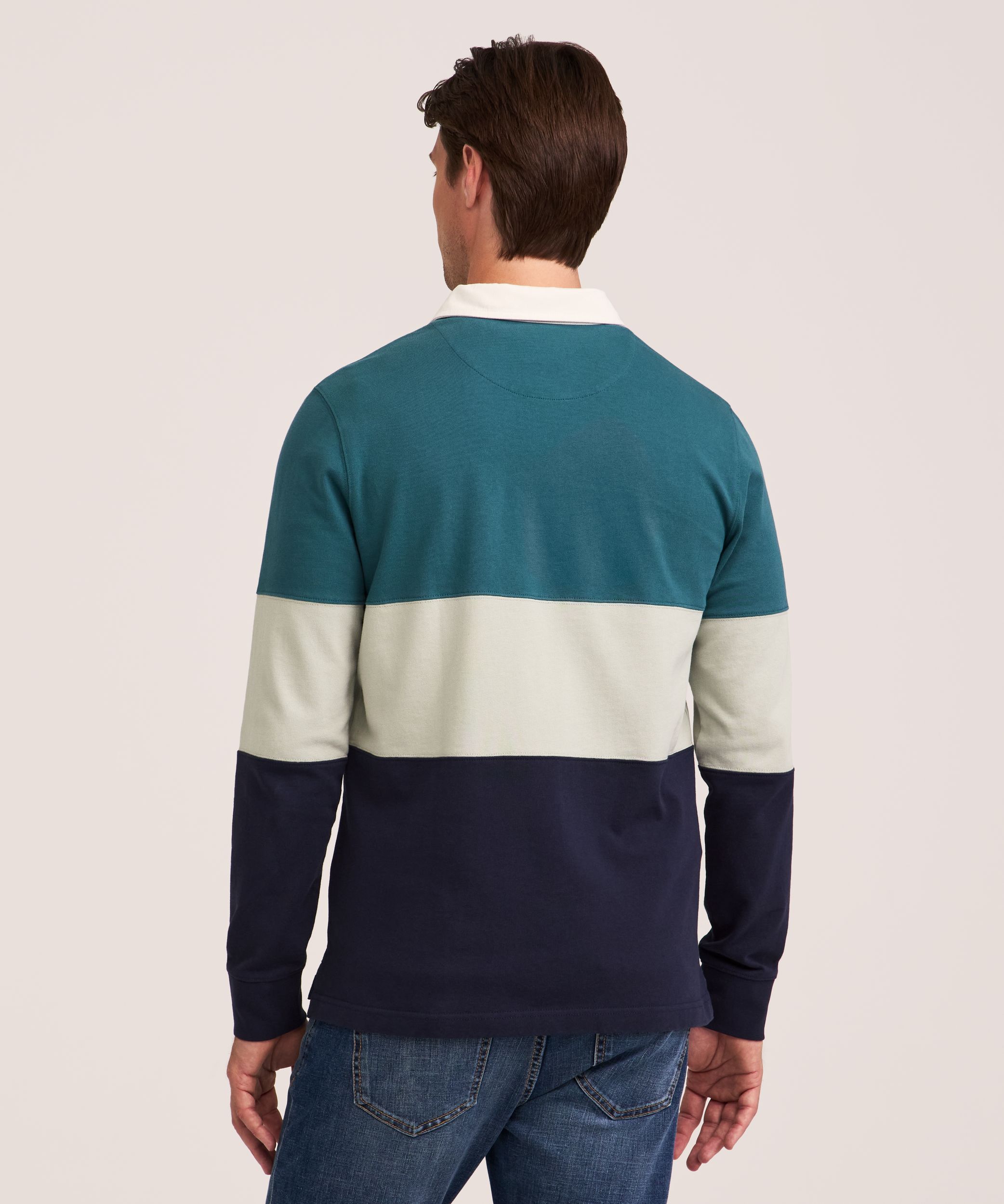 Denver Hayes Men's Long Sleeve Rugby Shirt