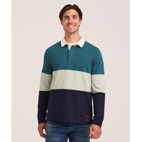 Polo de rugby à manches longues pour hommes, Denver Hayes