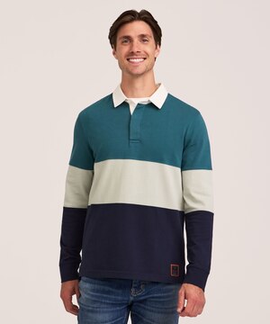 Denver Hayes Men's Long Sleeve Rugby Shirt