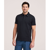 Polo jacquard à manches courtes, Denver Hayes Front_Flat