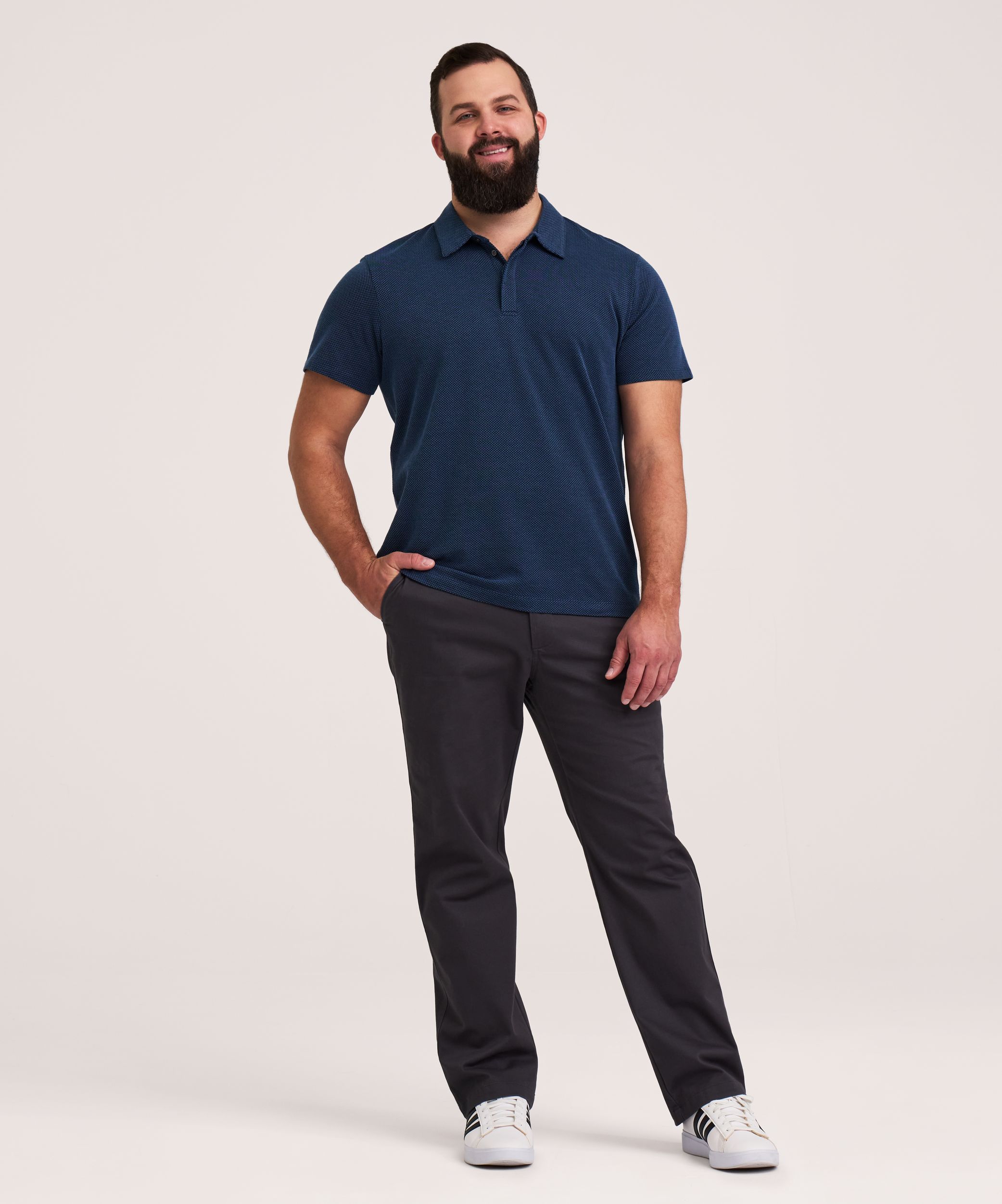 Denver Hayes Short Sleeve Jacquard Polo