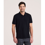 Denver Hayes Short Sleeve Ribbed Polo Front_Flat
