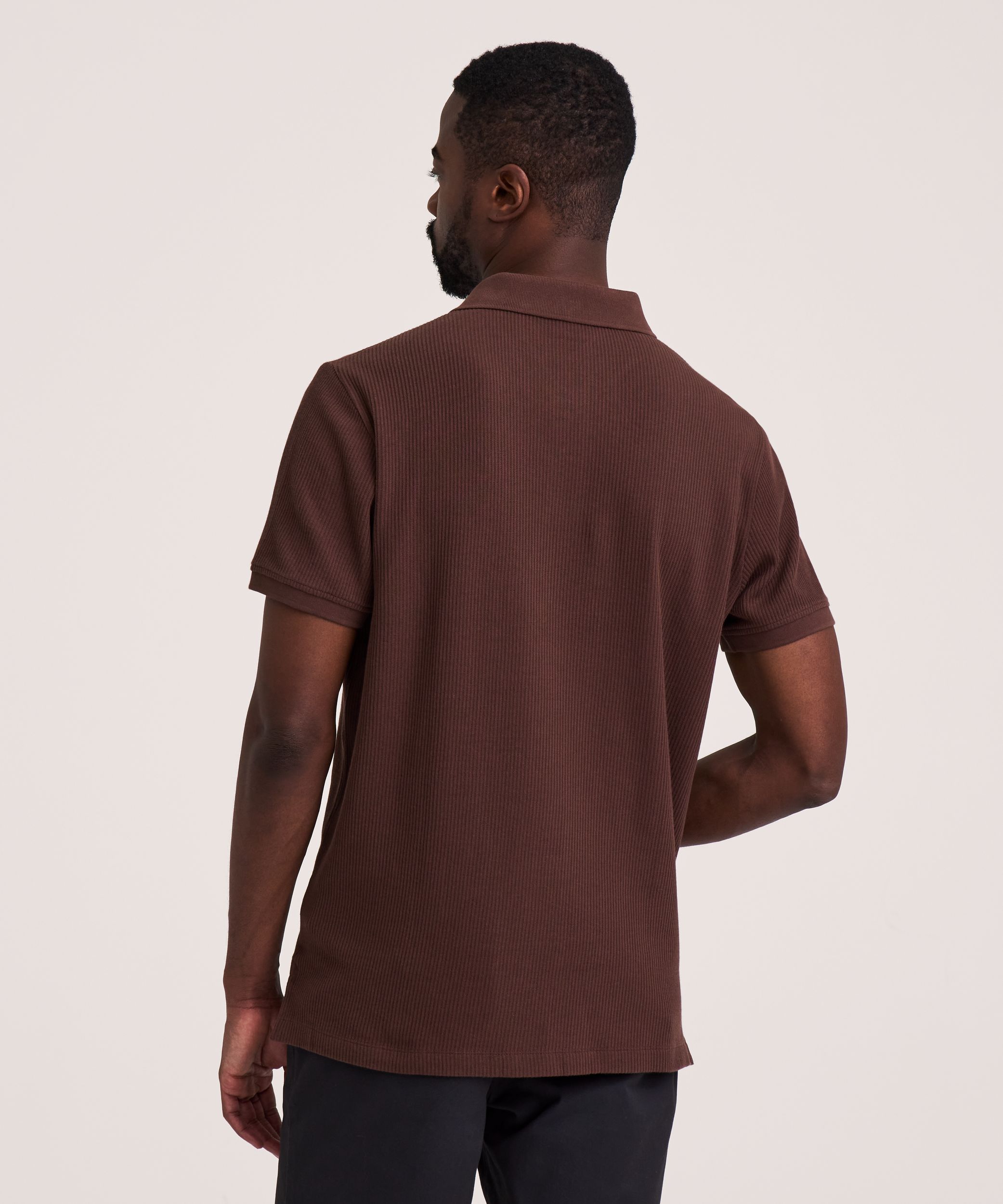 Denver Hayes Short Sleeve Ribbed Polo