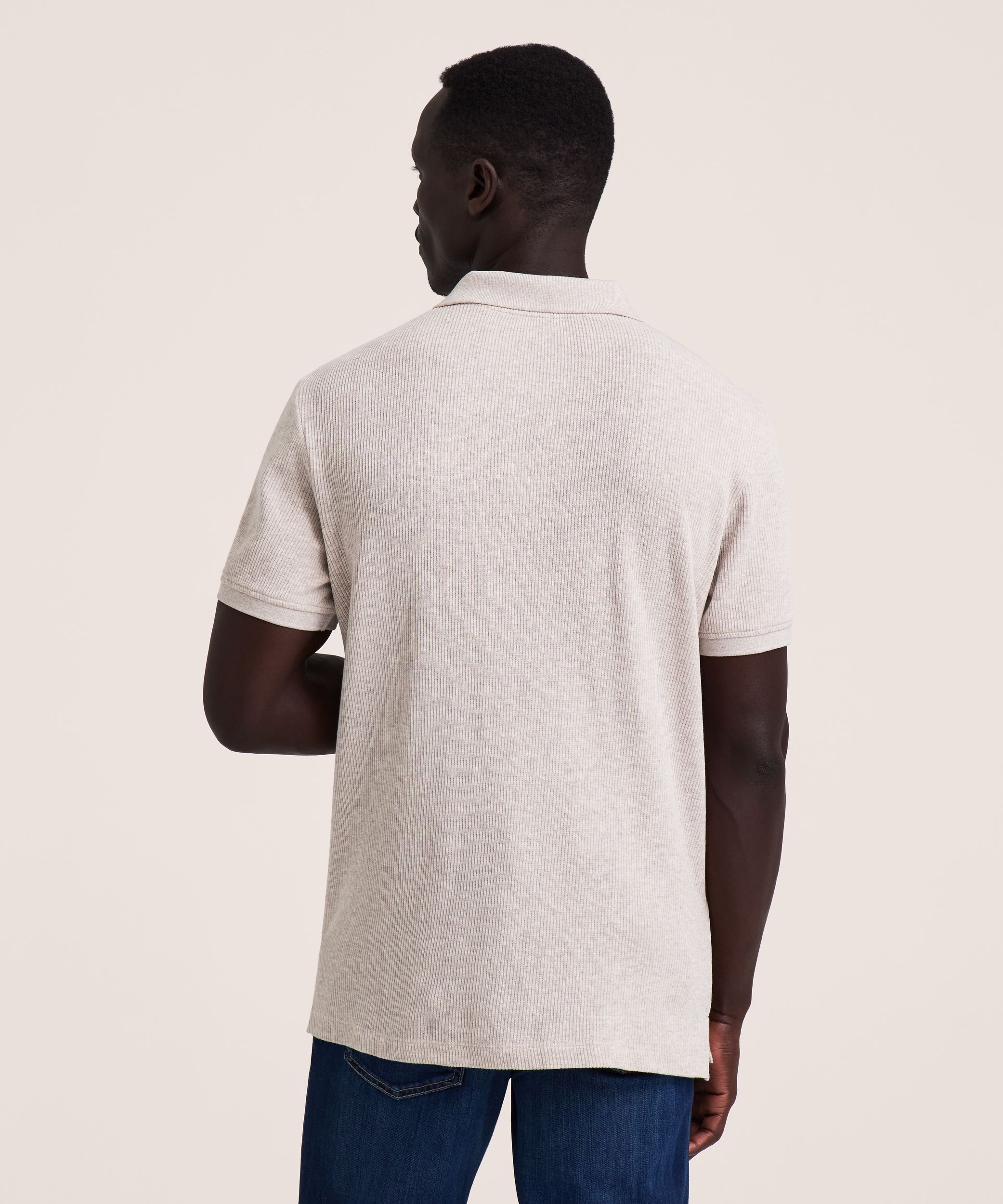 Denver Hayes Short Sleeve Ribbed Polo