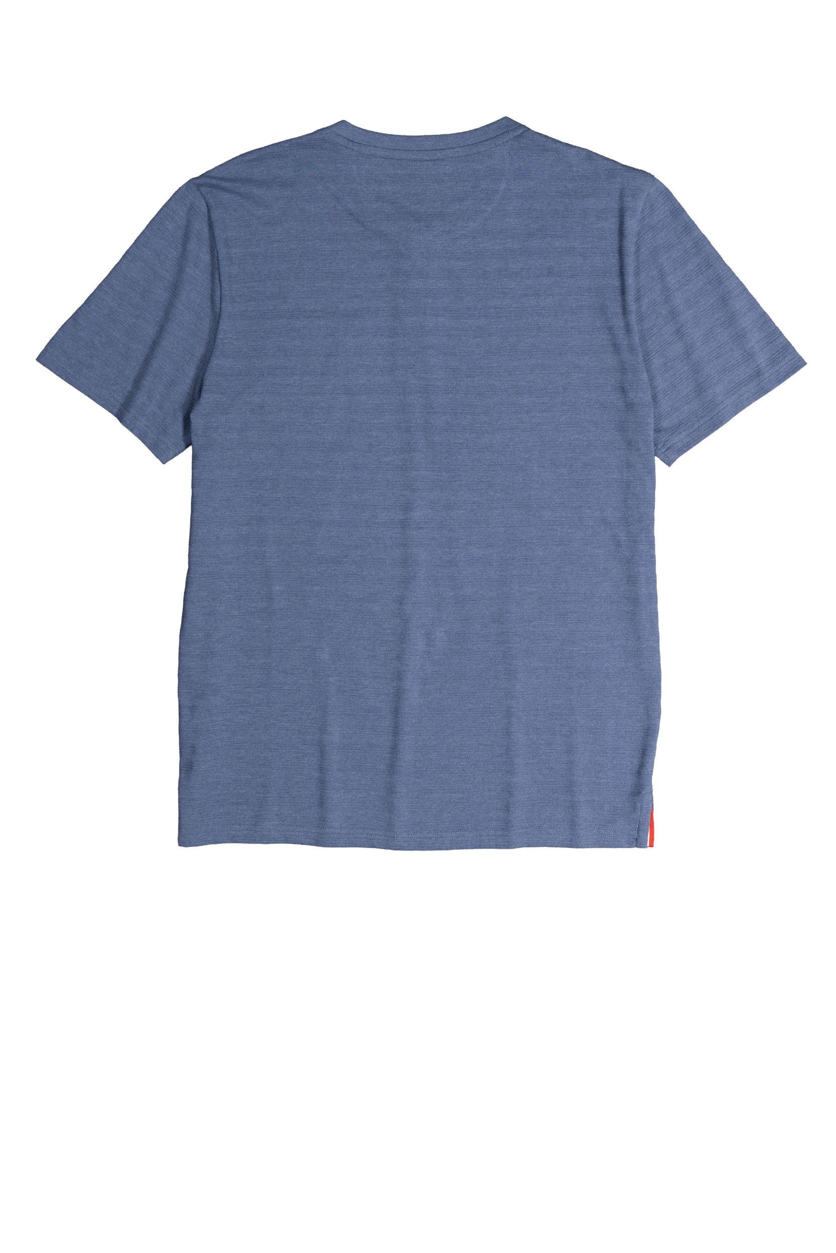 Silver Men's Short Sleeve Textured Henley