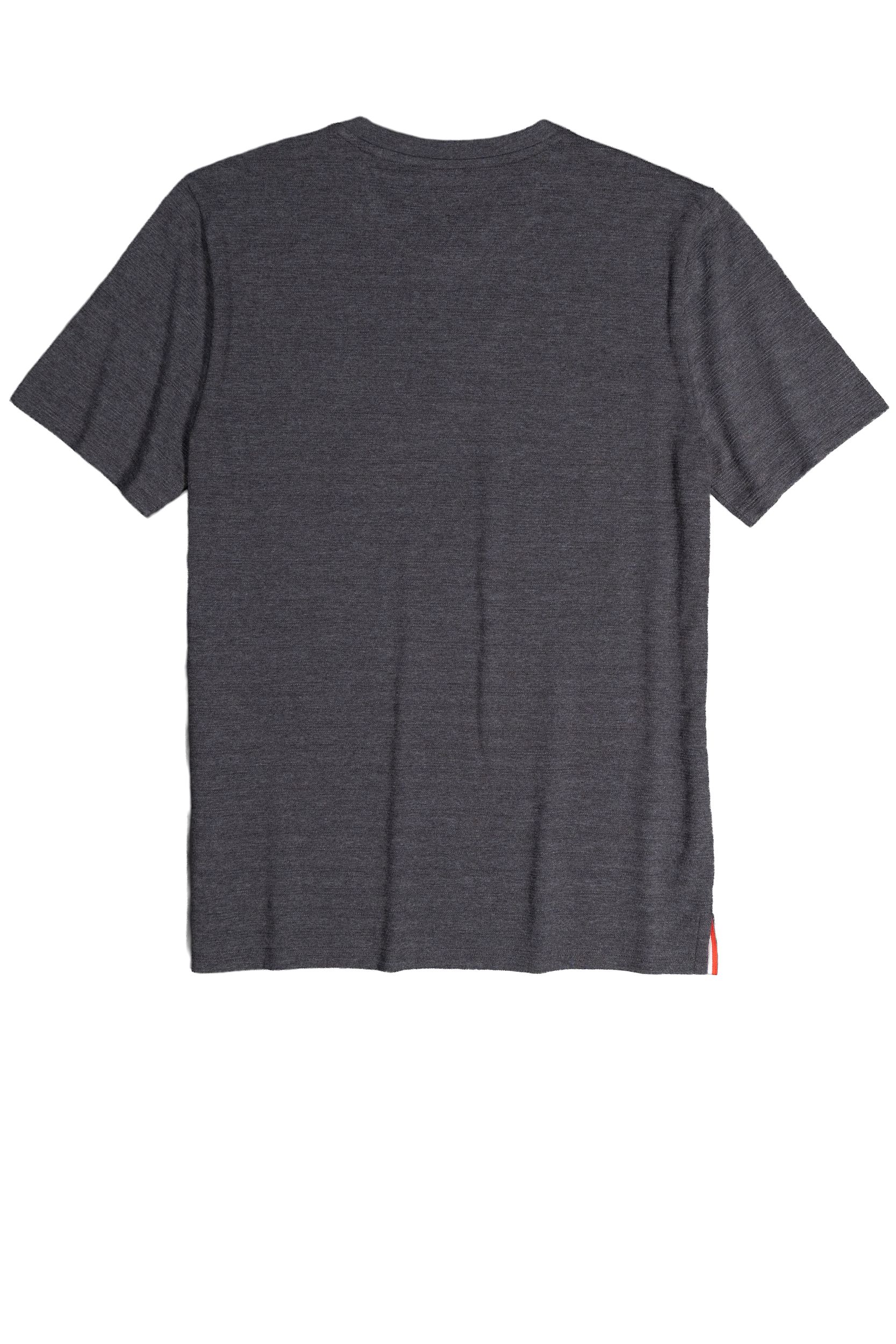 Haut Henley texturé à manches courtes pour hommes, Silver