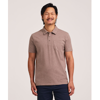 Denver Hayes Men's Modern Fit Stretch Polo Shirt