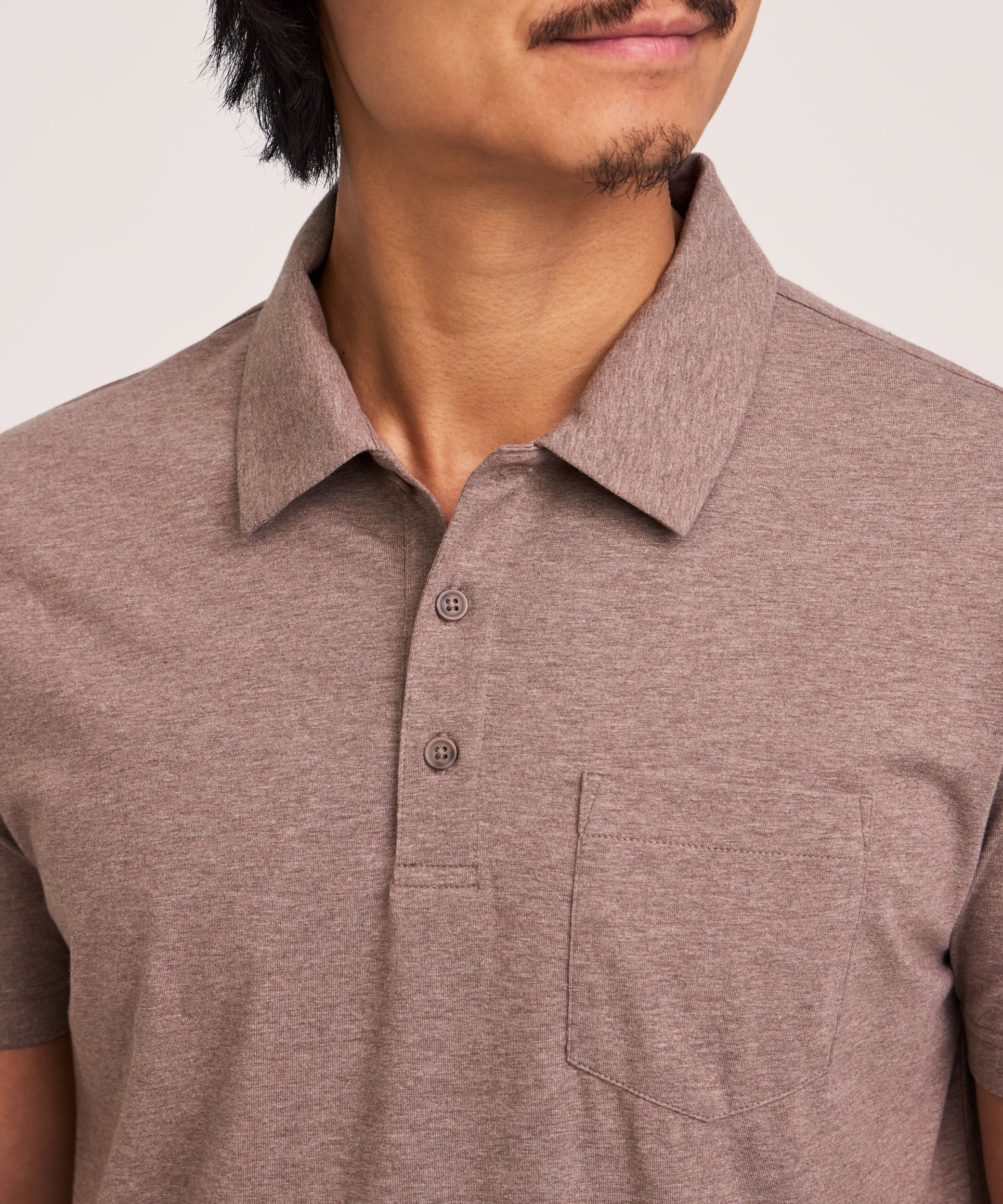 Denver Hayes Men's Modern Fit Stretch Polo Shirt