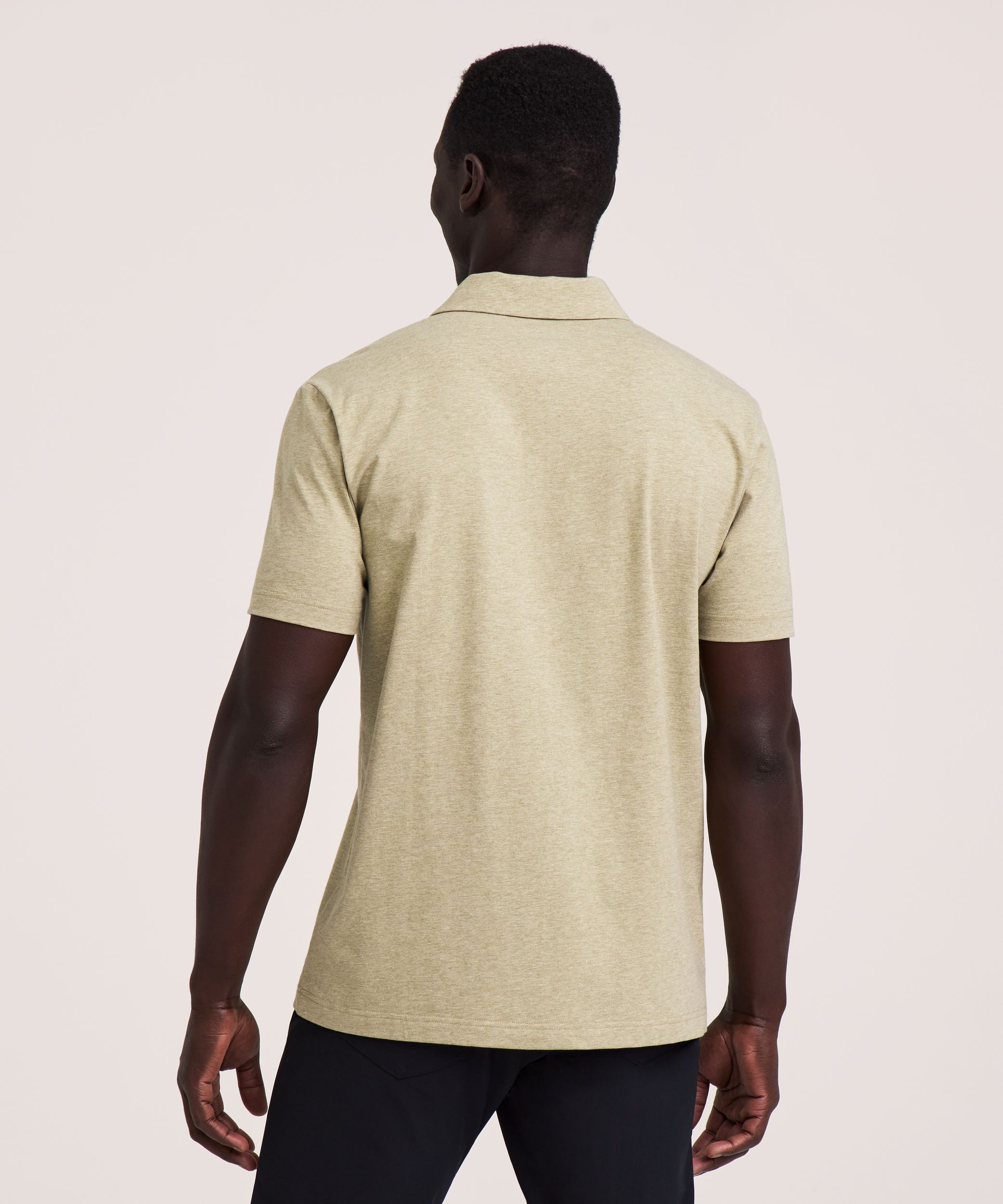 Denver Hayes Men's Modern Fit Stretch Polo Shirt