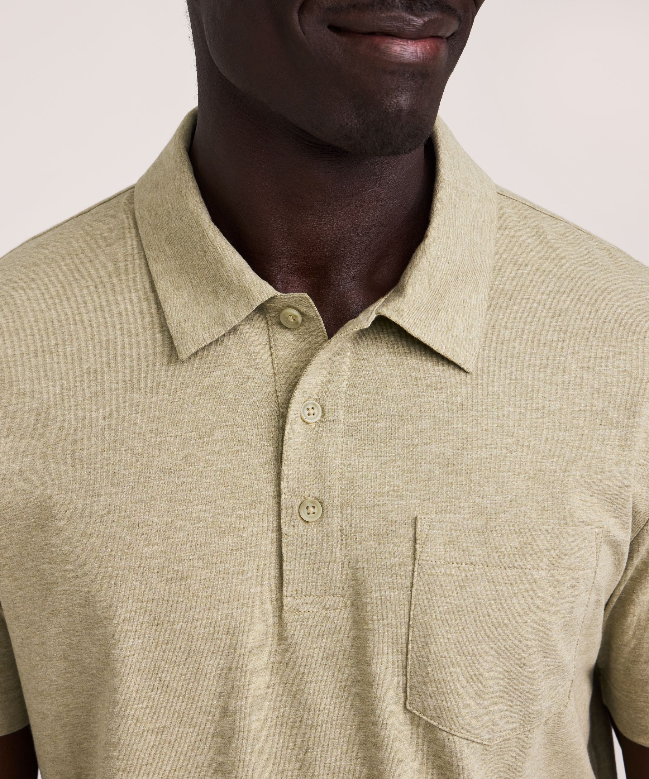 Denver Hayes Men's Modern Fit Stretch Polo Shirt