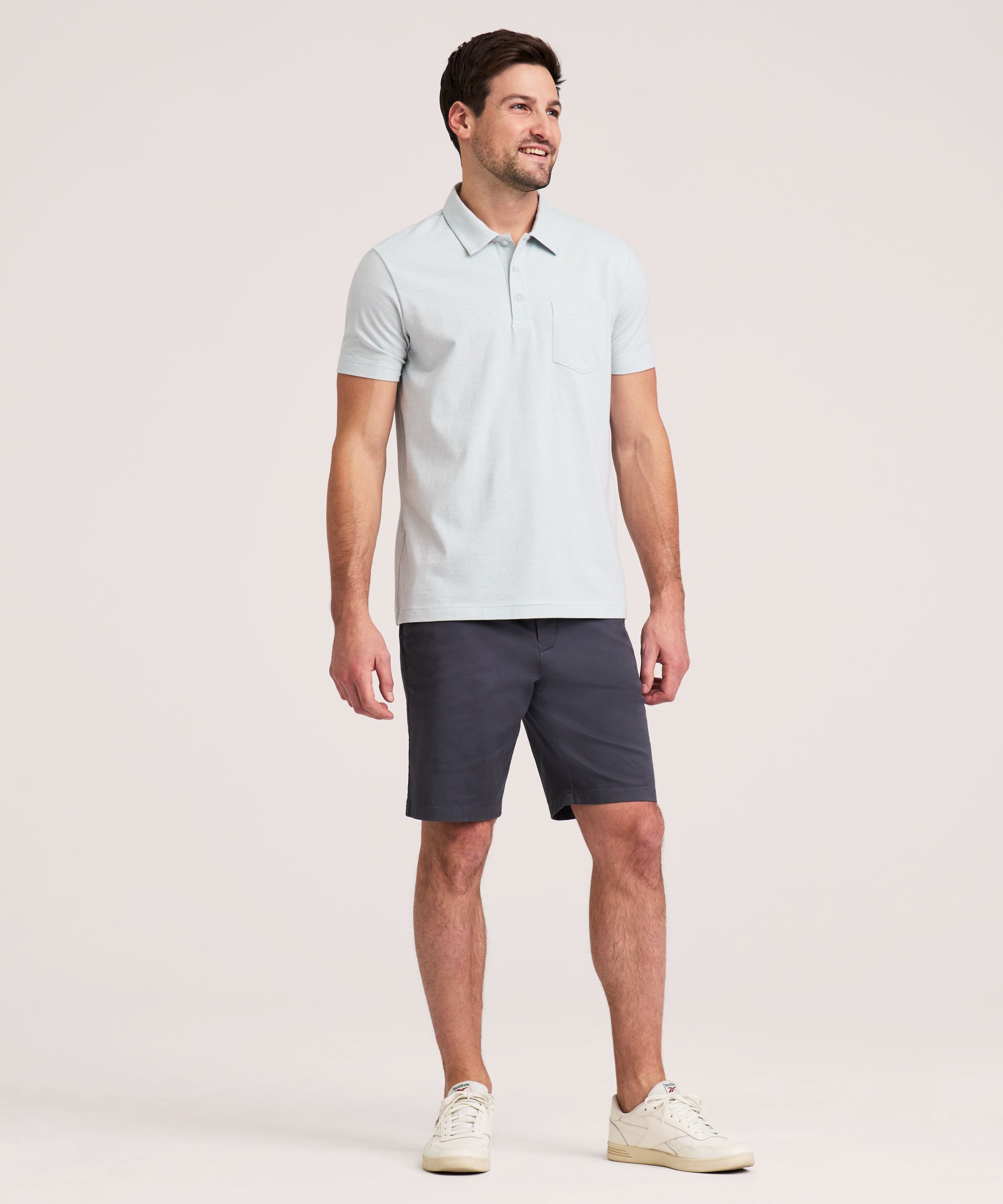 Denver Hayes Men's Modern Fit Stretch Polo Shirt