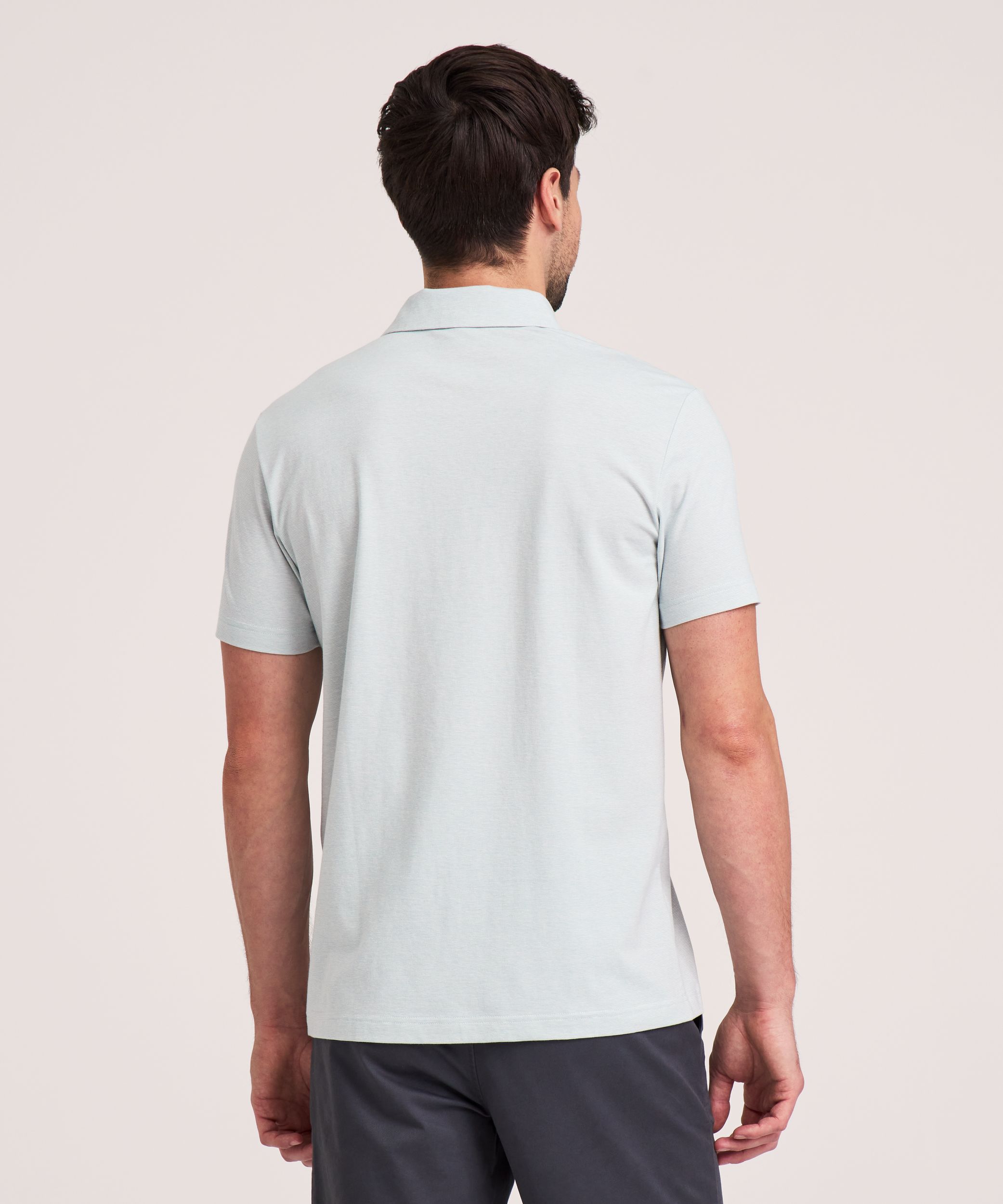 Denver Hayes Men's Modern Fit Stretch Polo Shirt