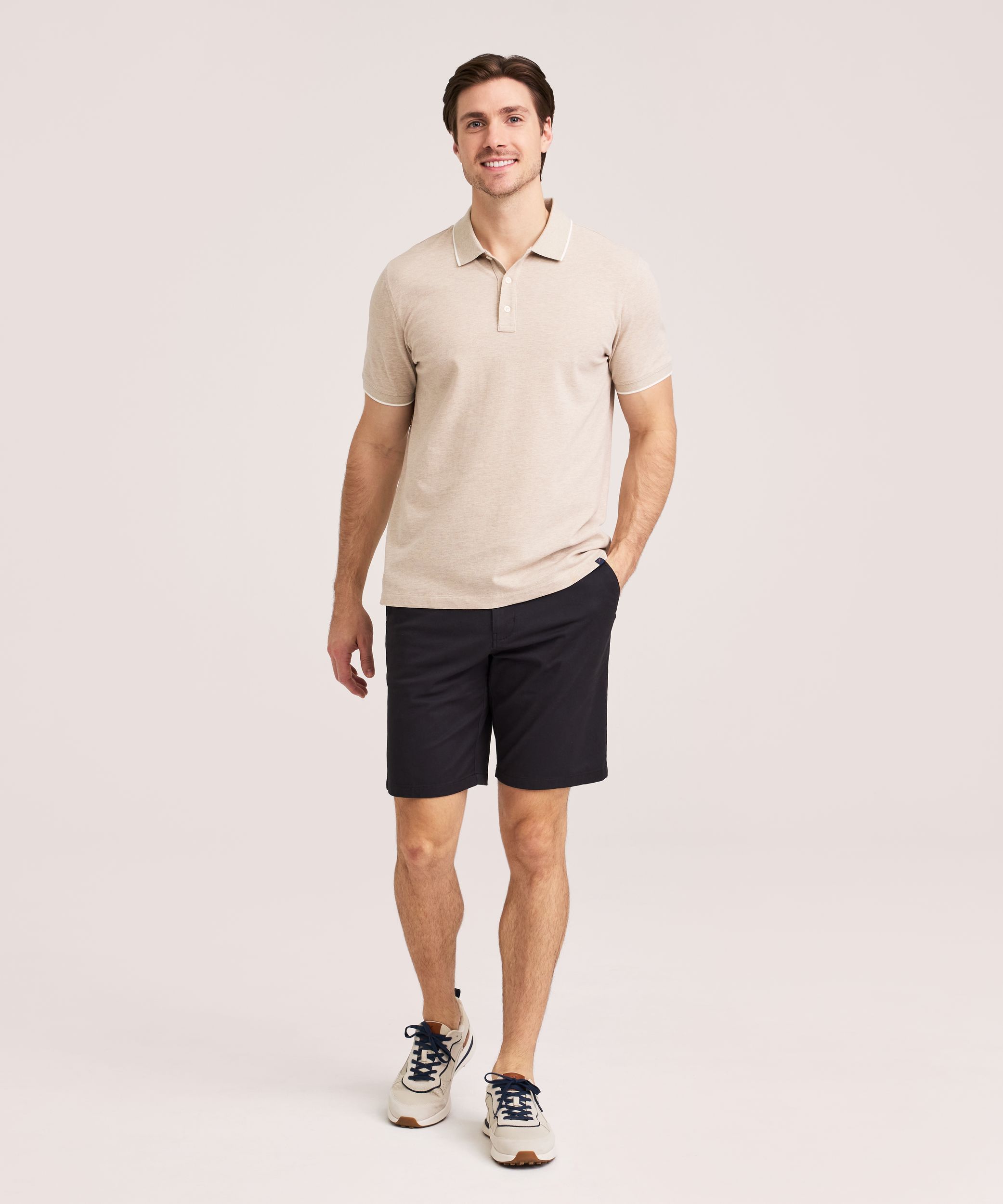 Denver Hayes Men's Stretch Pique Polo Shirt