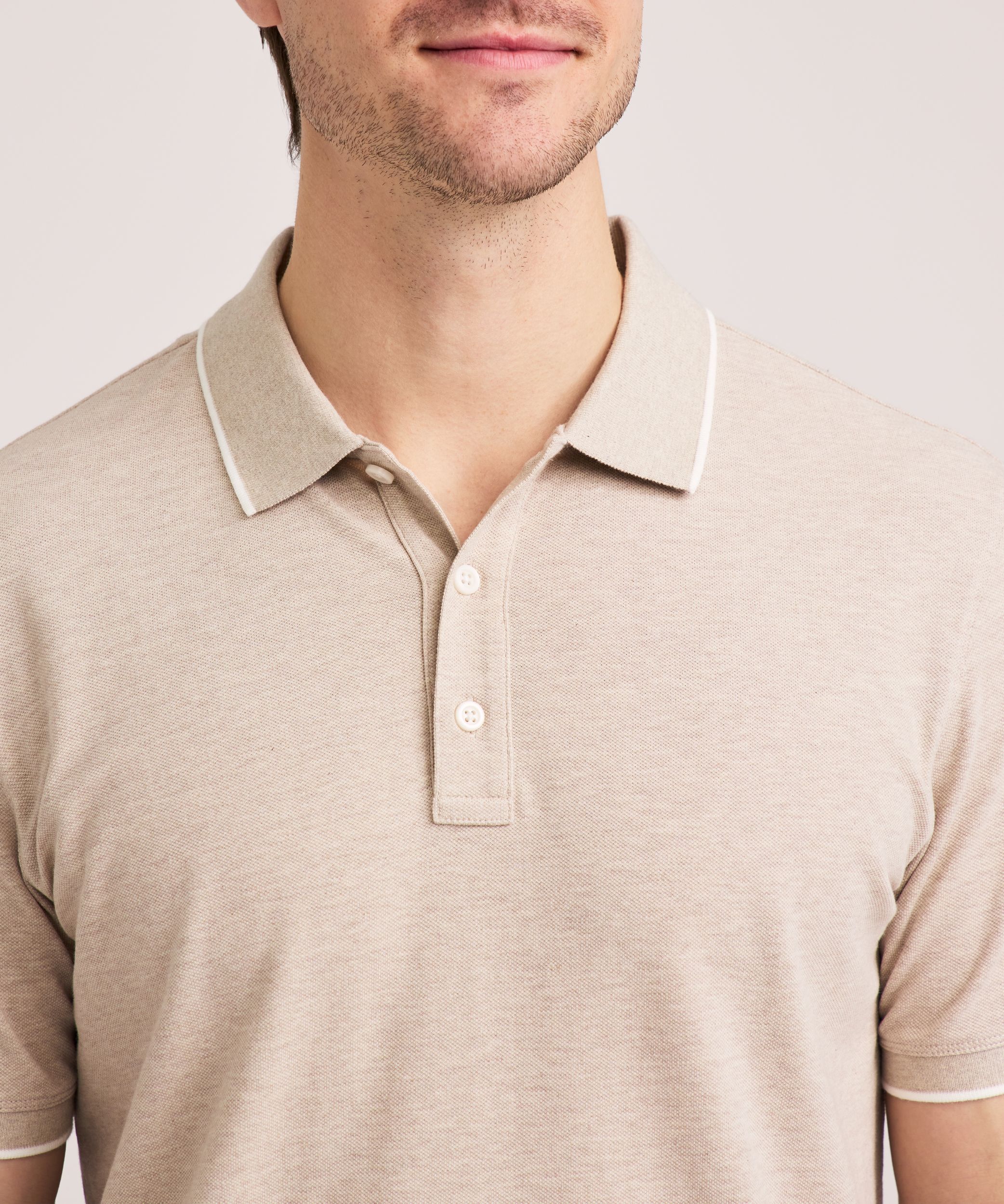 Denver Hayes Men's Stretch Pique Polo Shirt