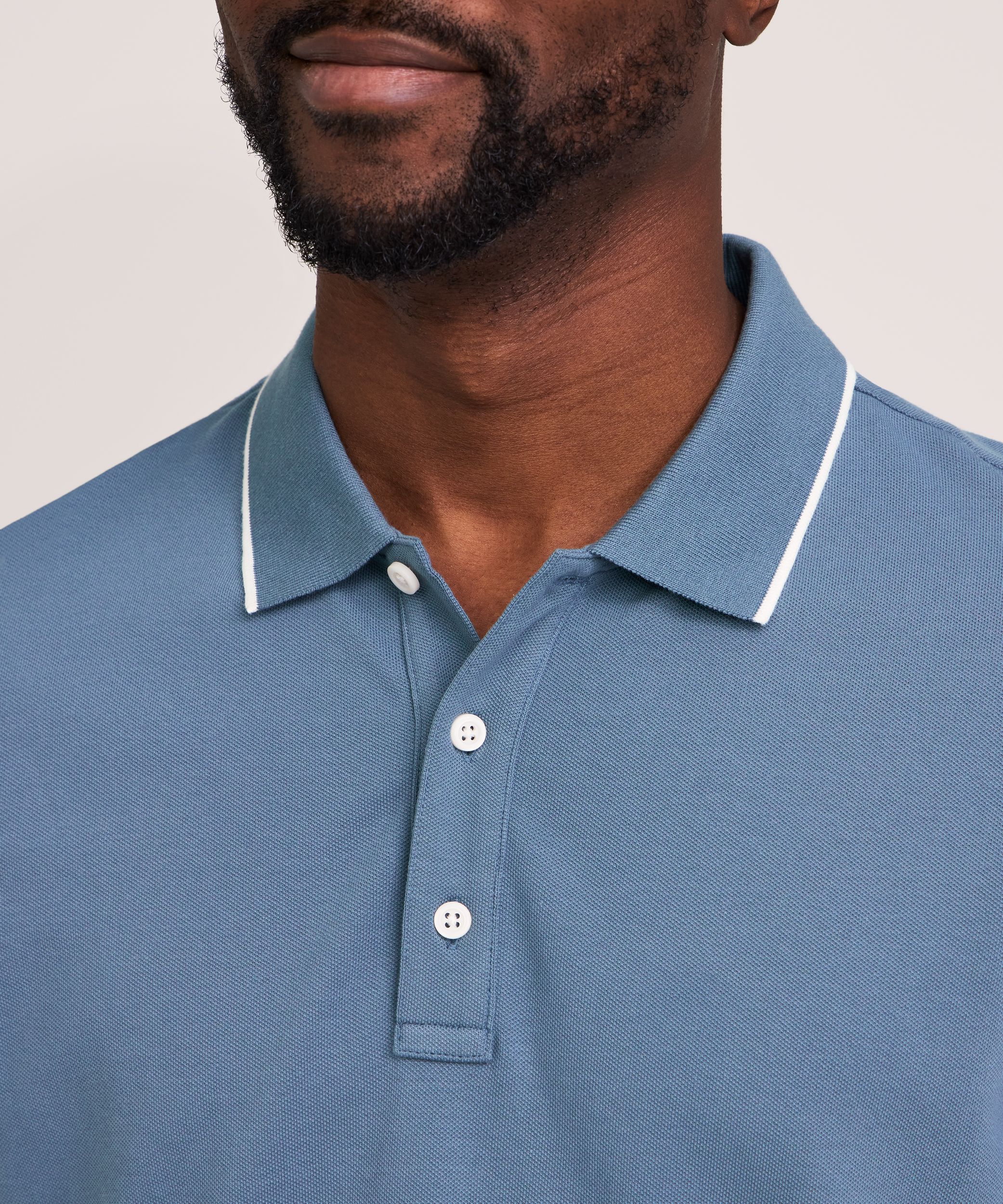 Denver Hayes Men's Stretch Pique Polo Shirt