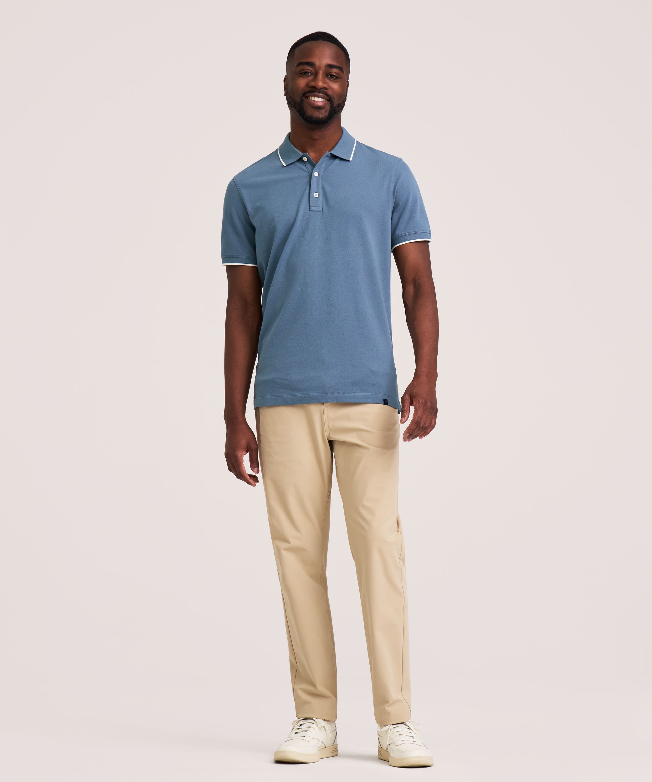 Denver Hayes Men's Stretch Pique Polo Shirt
