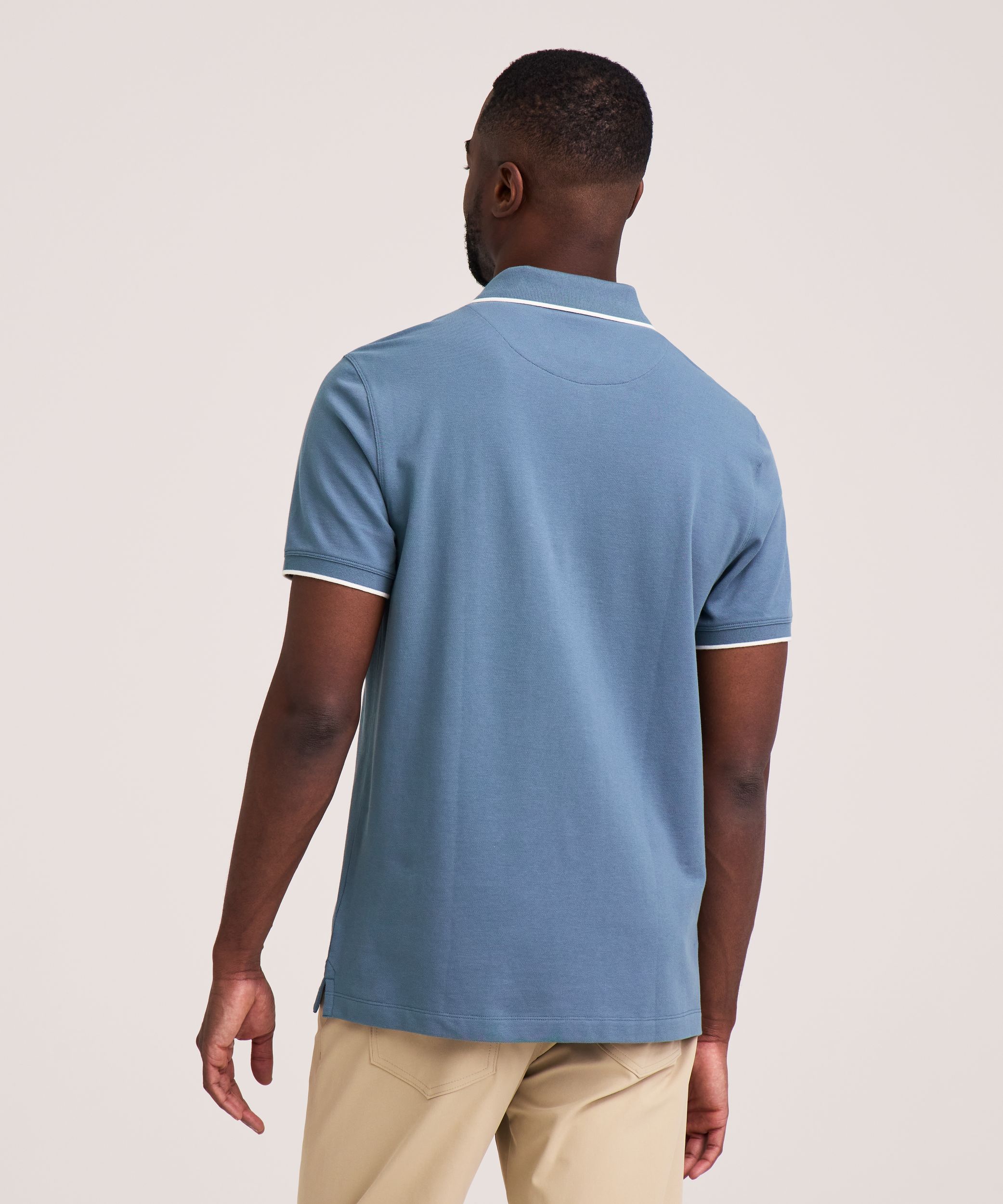 Denver Hayes Men's Stretch Pique Polo Shirt