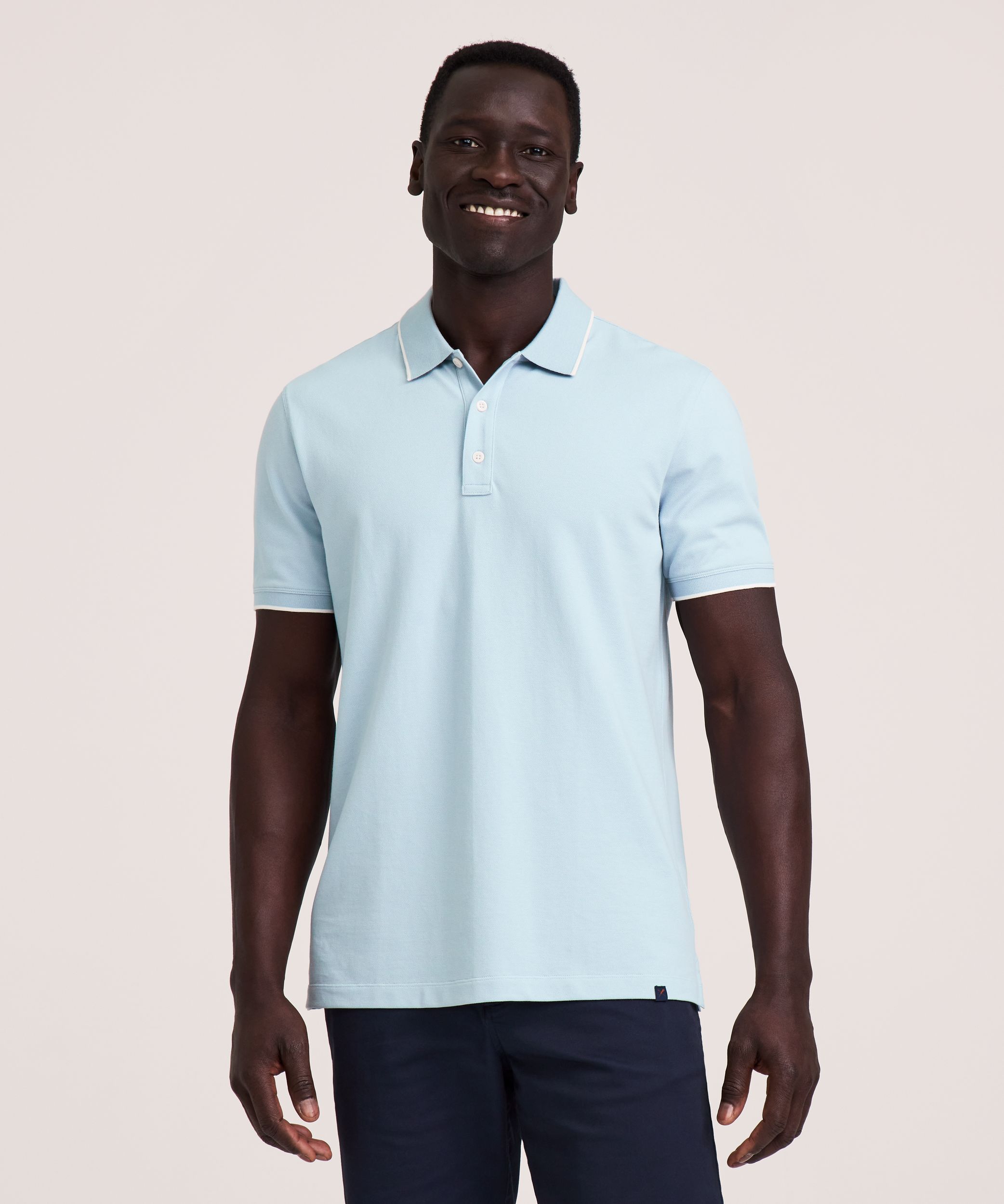 Denver Hayes Men's Stretch Pique Polo Shirt