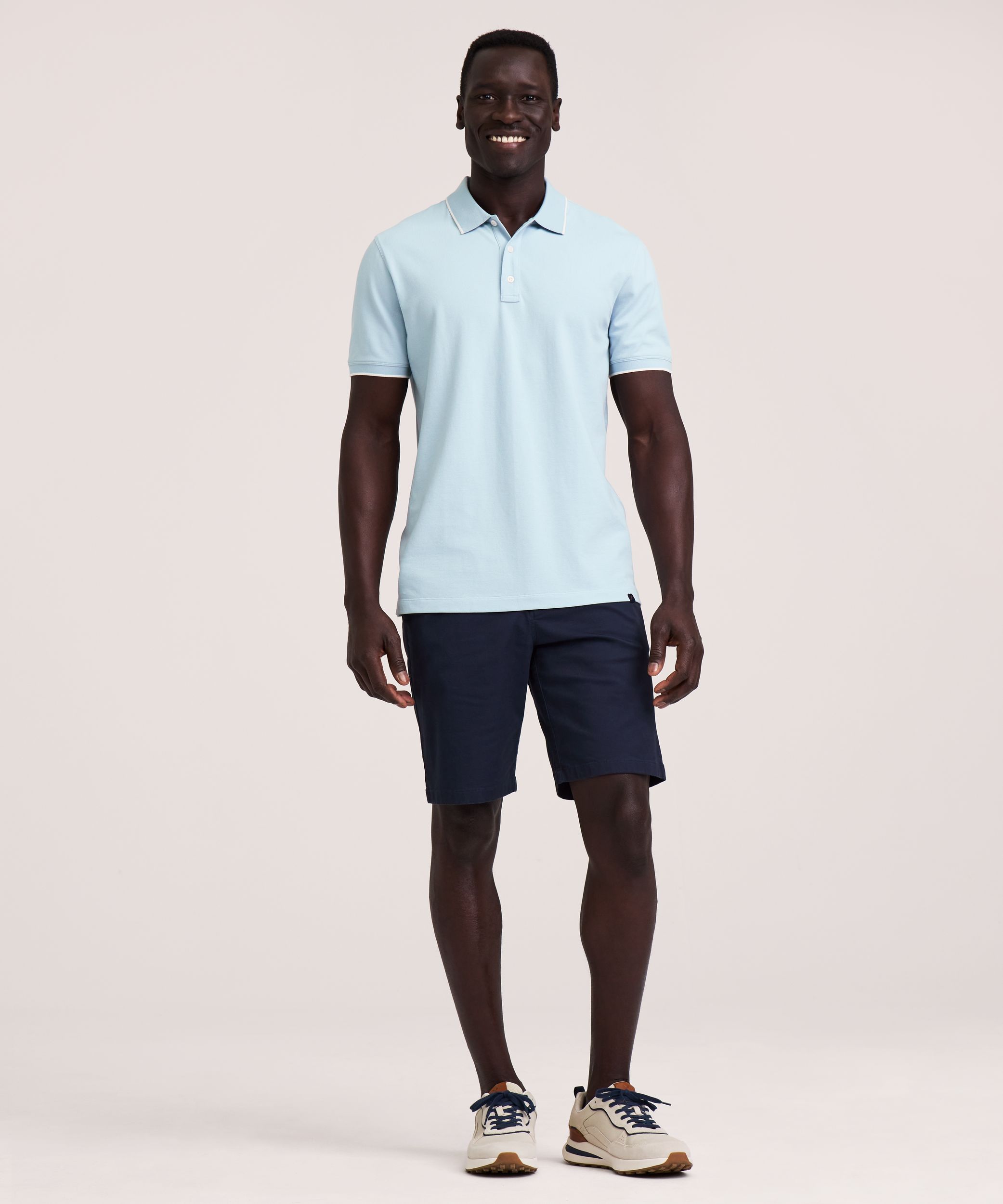 Denver Hayes Men's Stretch Pique Polo Shirt
