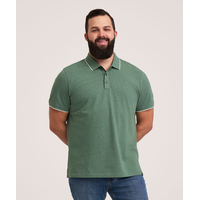 Denver Hayes Men's 50 Wash Stretch Pique Polo Shirt