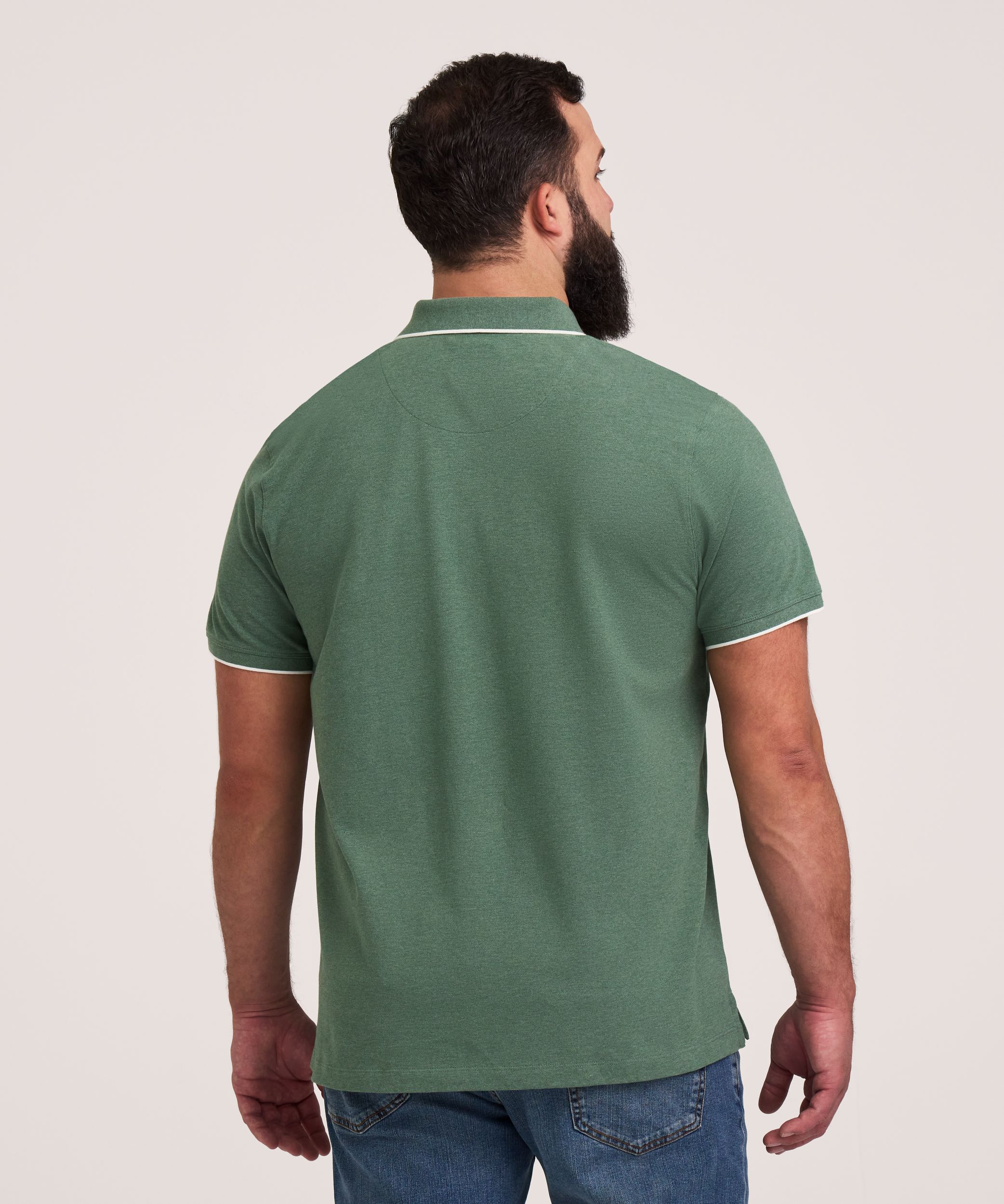 Denver Hayes Men's Stretch Pique Polo Shirt