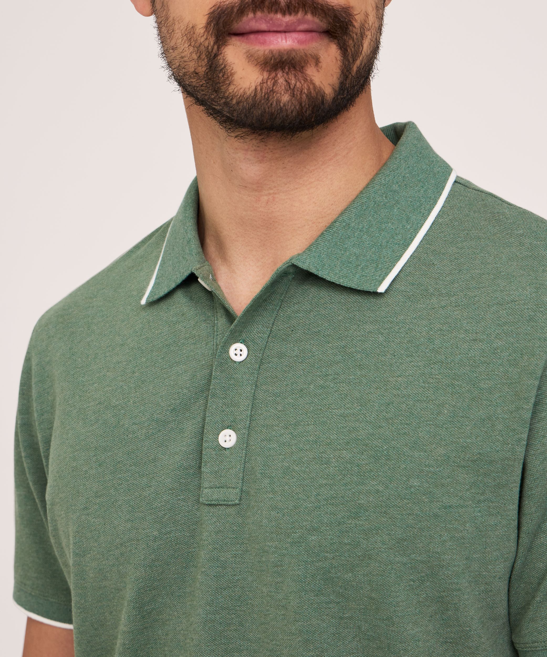 Denver Hayes Men's Stretch Pique Polo Shirt