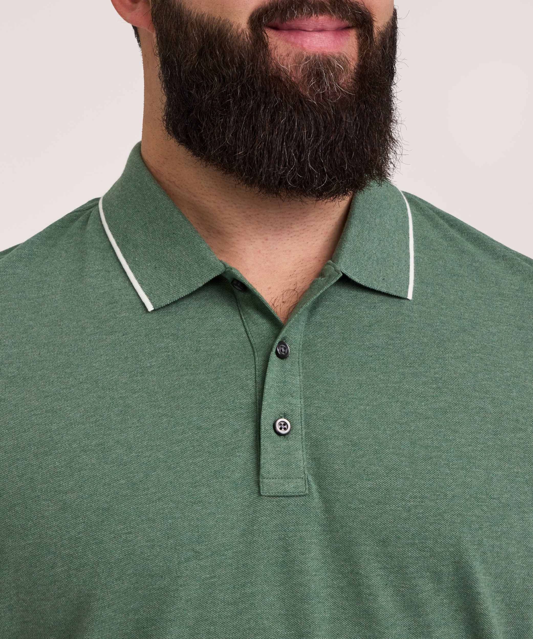 Denver Hayes Men's Stretch Pique Polo Shirt