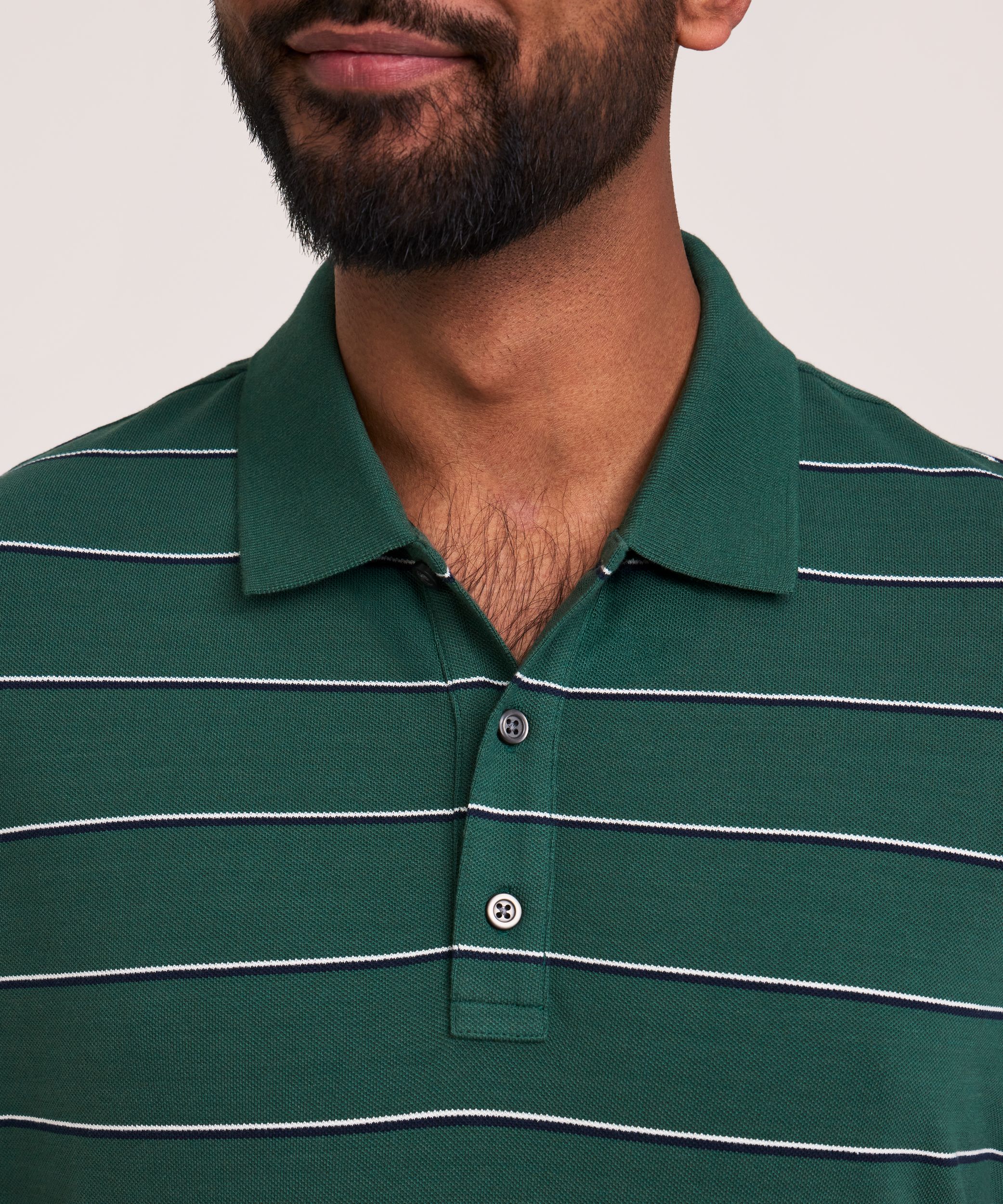Denver Hayes Men's Stretch Pique Polo Shirt