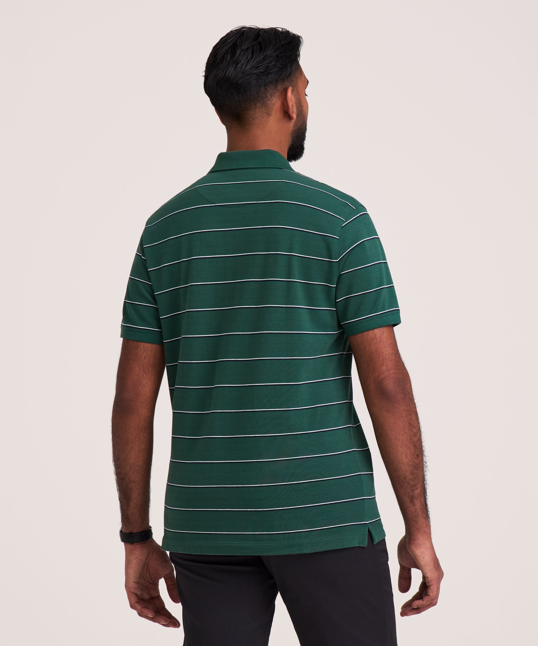 Denver Hayes Men's Stretch Pique Polo Shirt