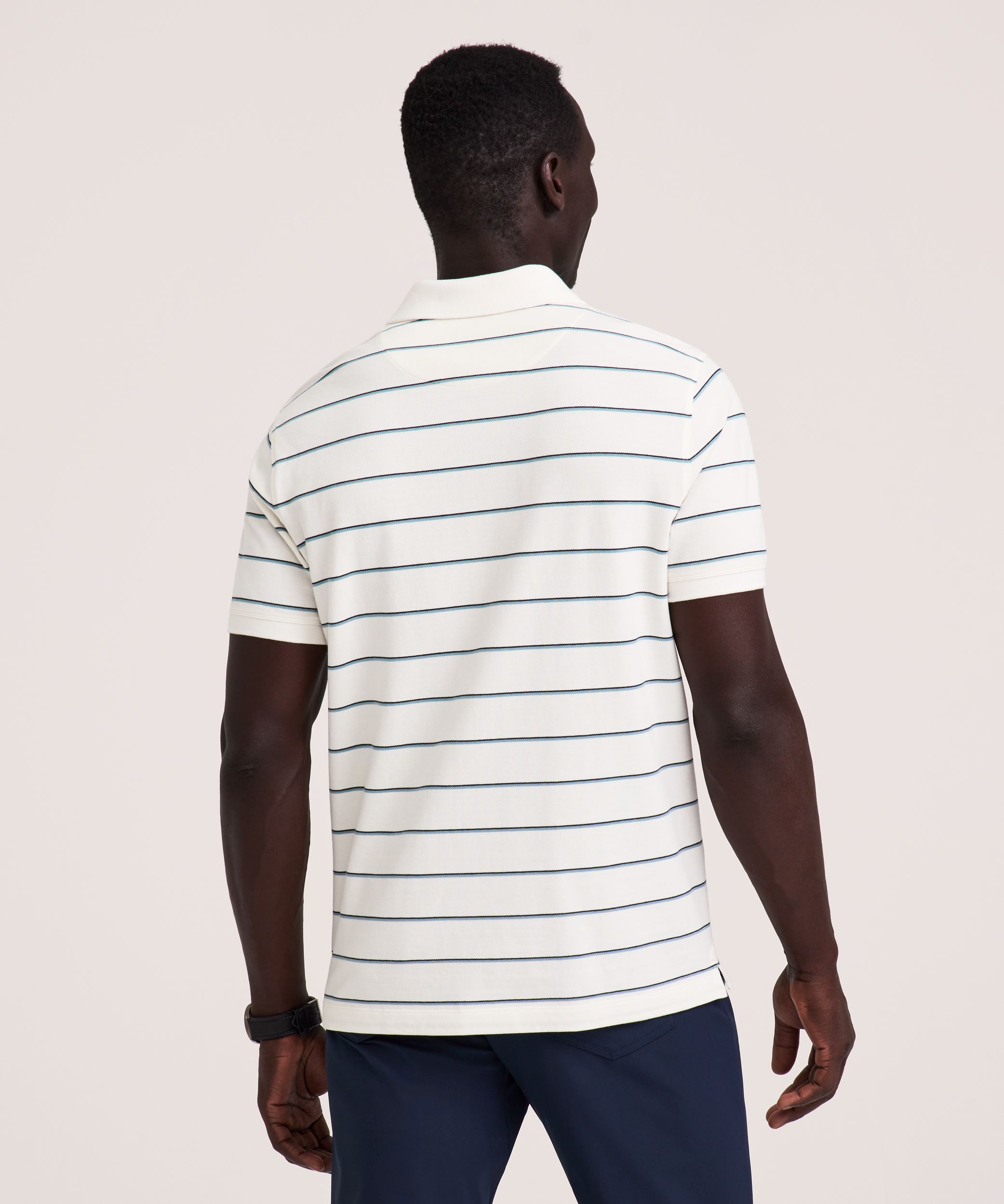 Denver Hayes Men's Stretch Pique Polo Shirt