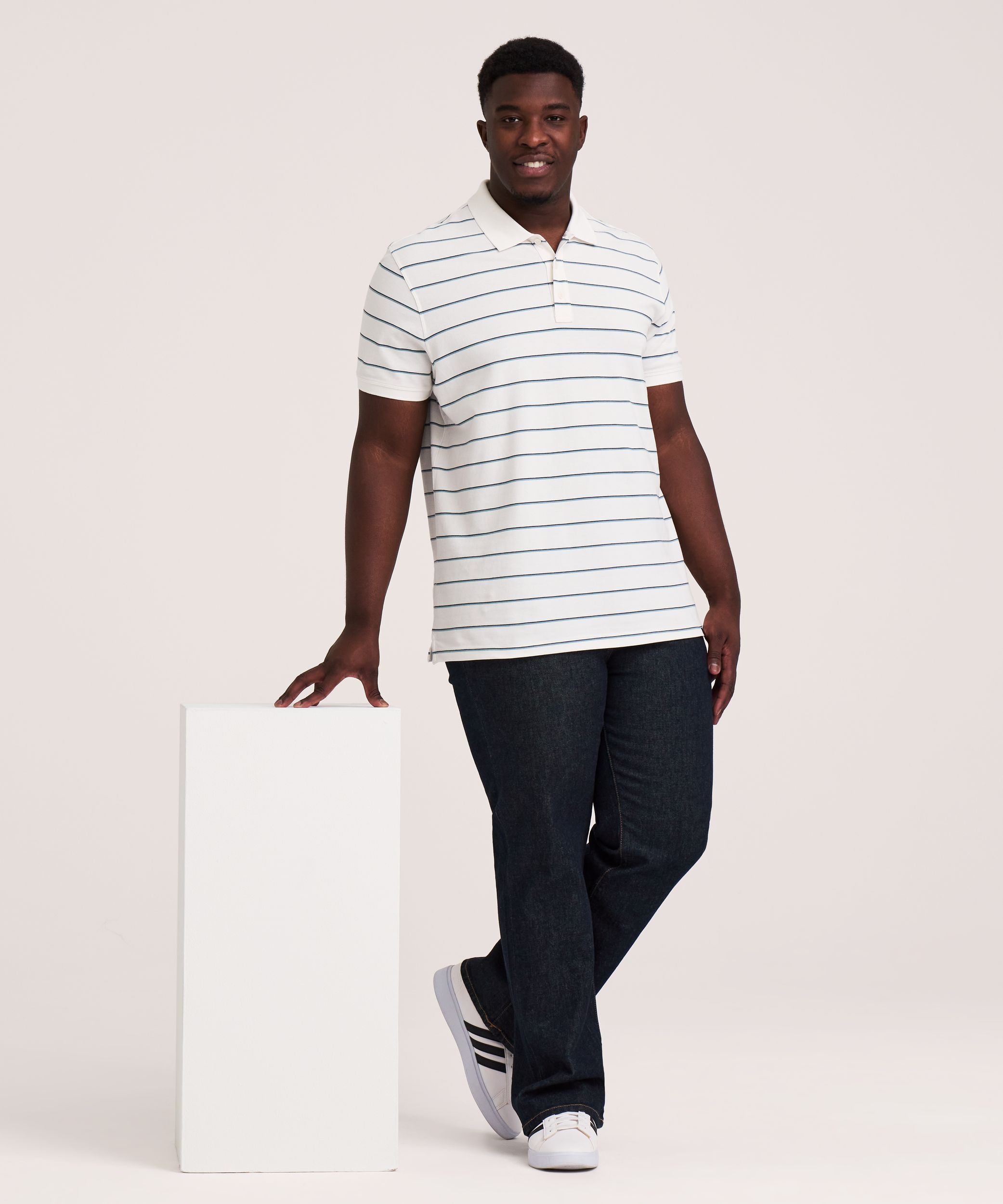 Denver Hayes Men's Stretch Pique Polo Shirt