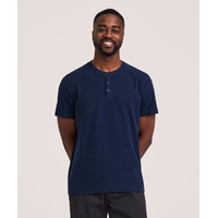 Denver Hayes Short Sleeve Garmet Wash Henley