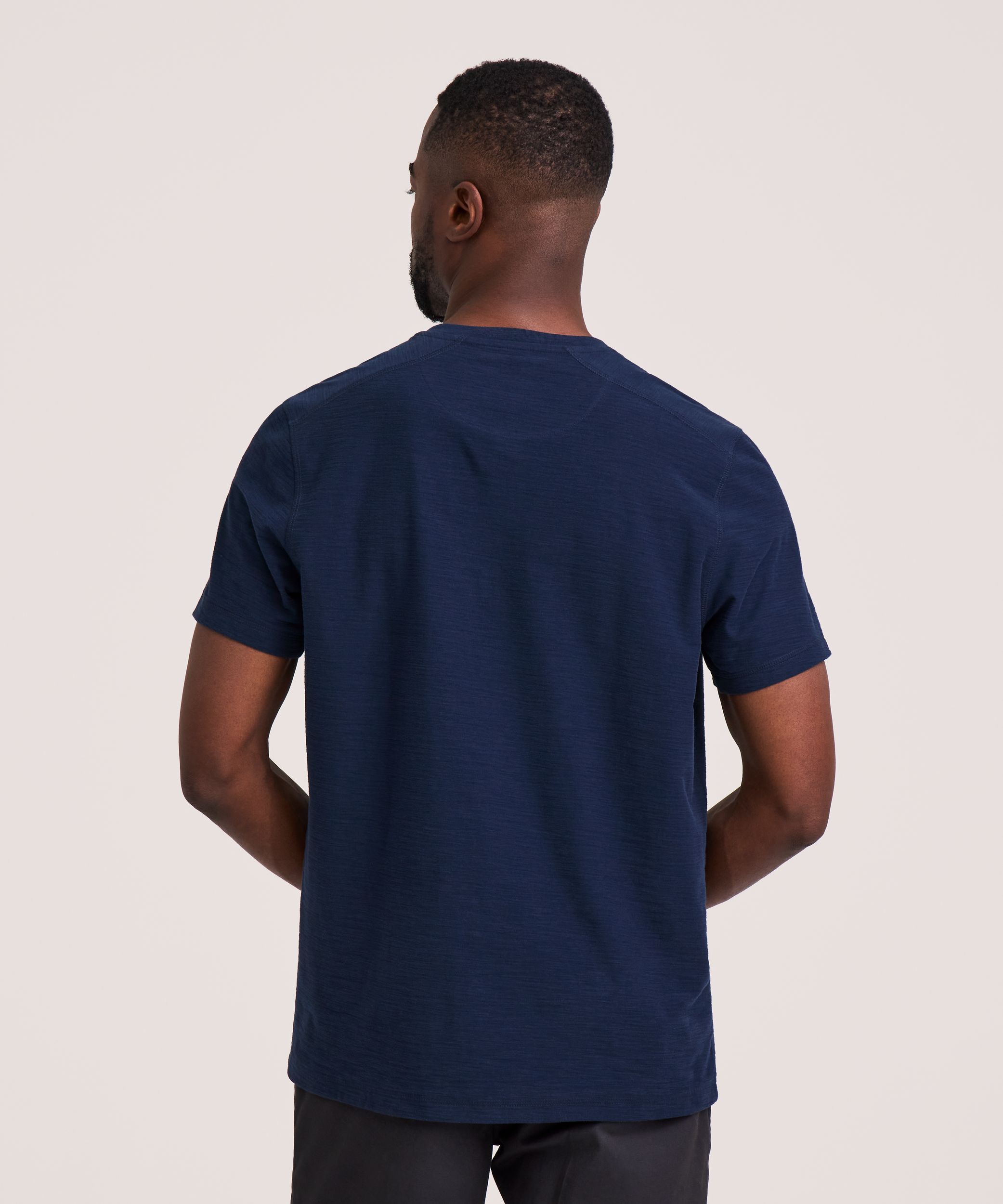 Denver Hayes Short Sleeve Garmet Wash Henley