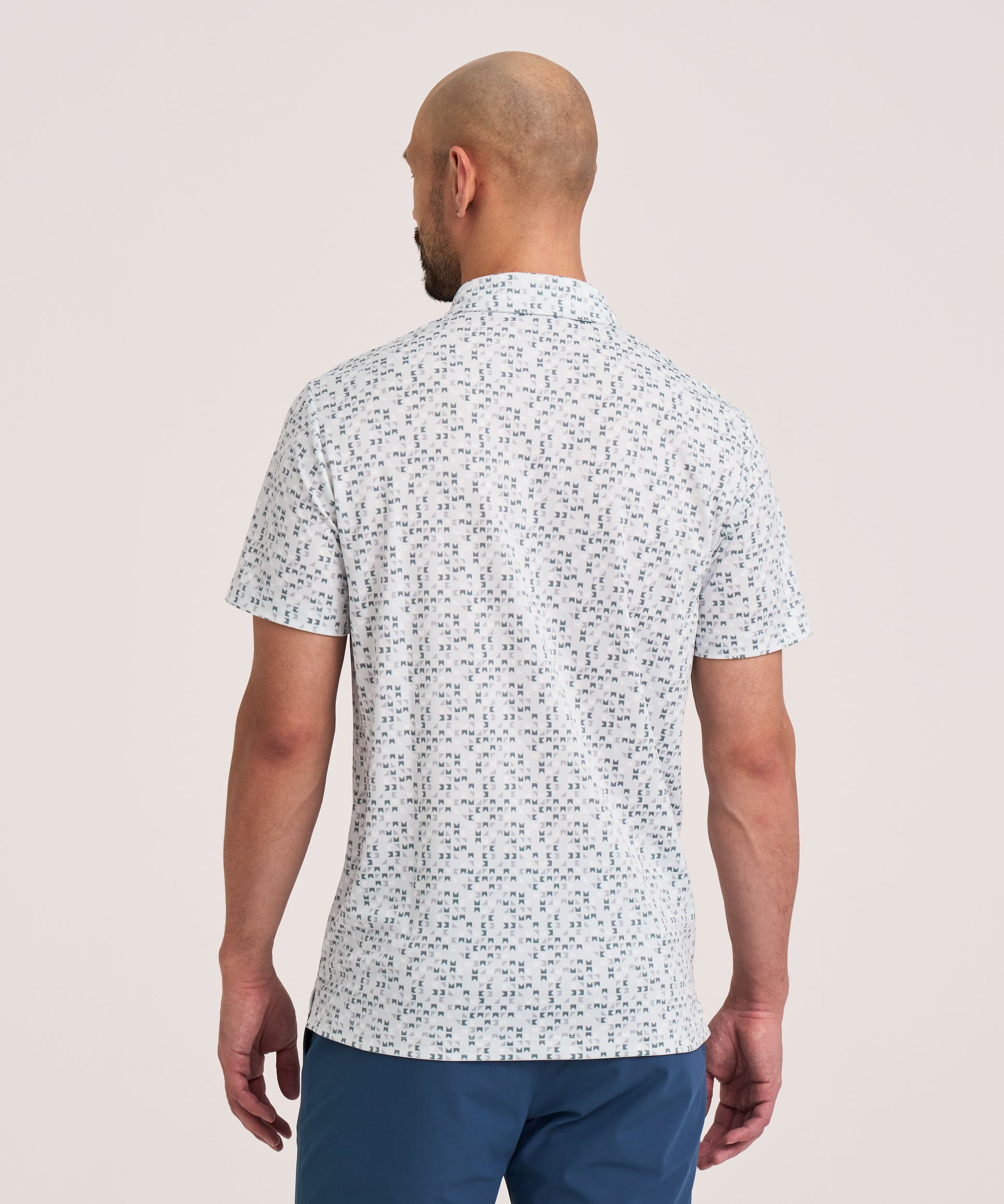 Denver Hayes Short Sleeve Comfort Dry Patterned Polo